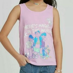 Girls Disney Onward Muscle Tank Top Pink Medium
